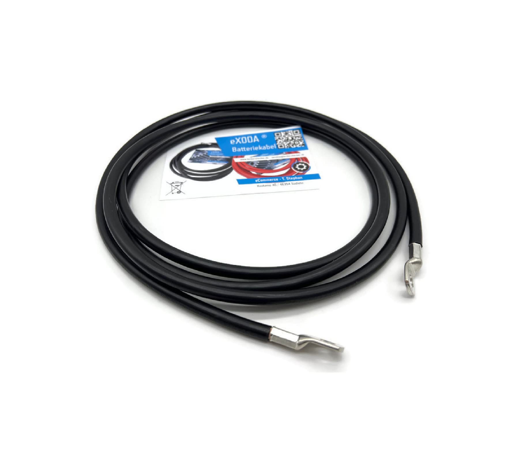 Cable Batterie Ashata Câbles De Batterie 10AWG Rouge Batterie Onduleur Câbles PVC Et Cuivre Pour Voitures Cosse Batterie Voiture