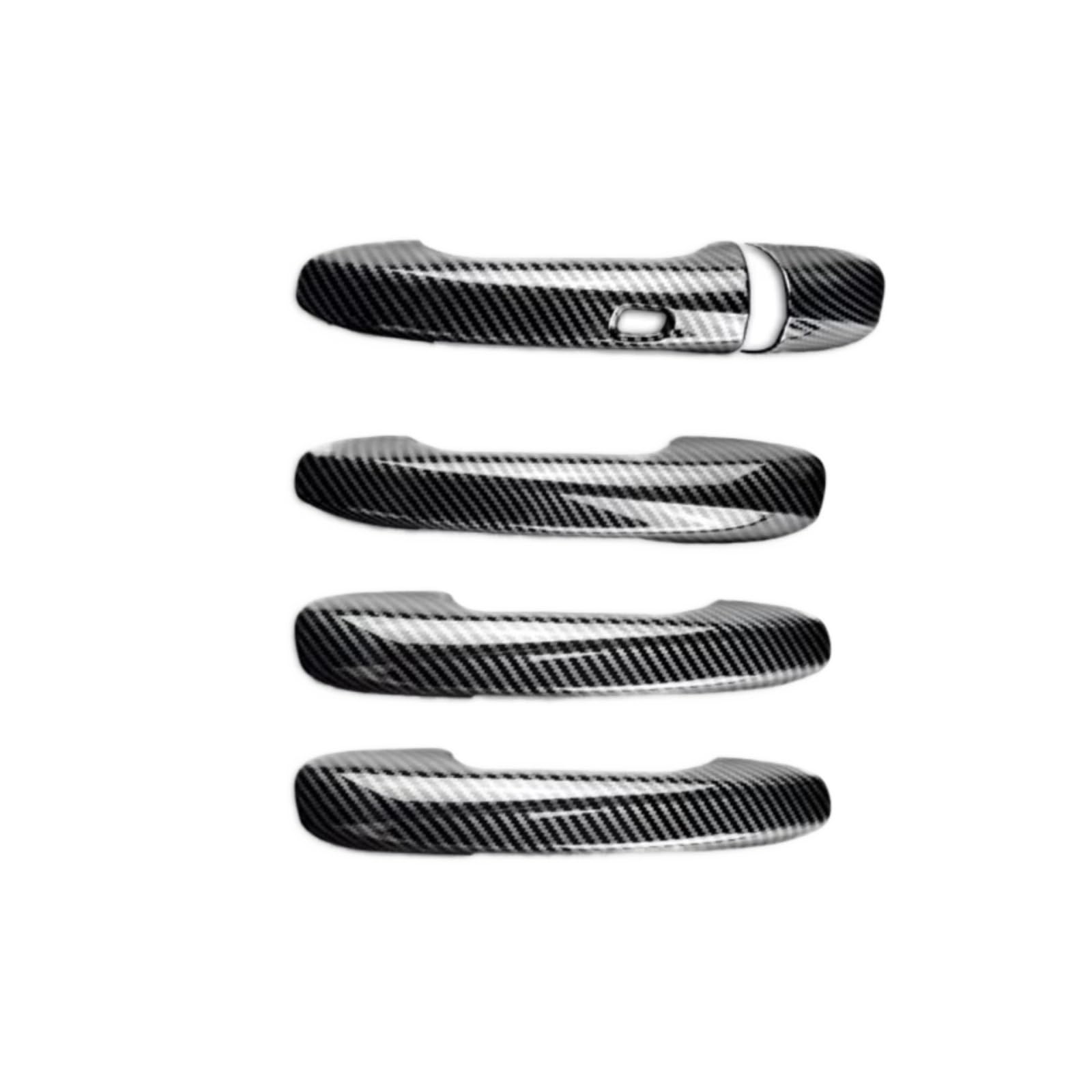 Qdzvalumv Fiber One Keyhole Car Door Handles Cover Shell Compatible With Benz For W177 2019-2024 For W247 2020-2024 Car Door Handle Cover Trim Set Accessories(Fiber One Keyhole)