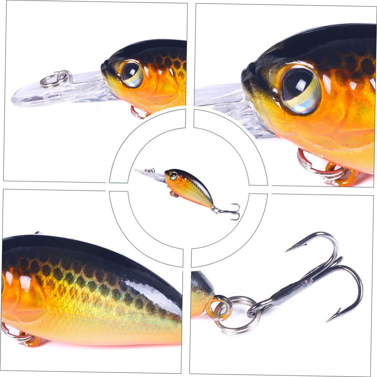 ibasenice señuelo Cebo pececillo señuelos cebos Buceo abordar Suministros de Pesca Artificial Cebo de Pesca señuelos de Pesca simulados AbS Colorful