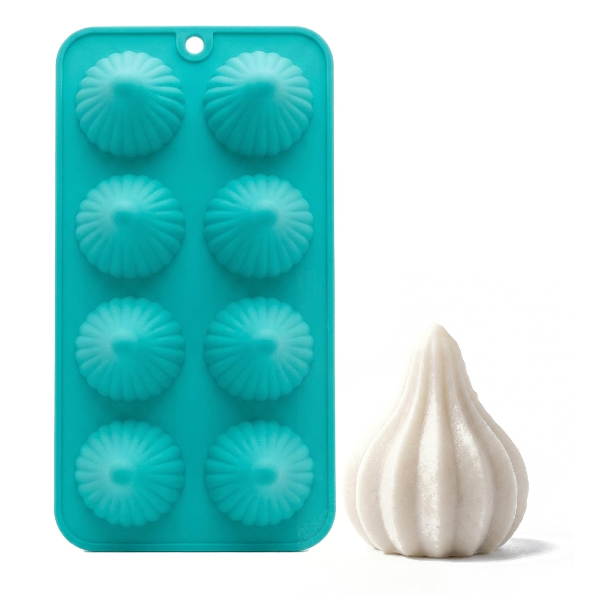 8 Cavity Modak Silicone Mould | Food Grade Non-Stick Flexible Mould for Chocolate, Modak, Sweet, Candy, Jelly, Dessert, Ice Cube, Soap, Candle & Resin Making-image-47