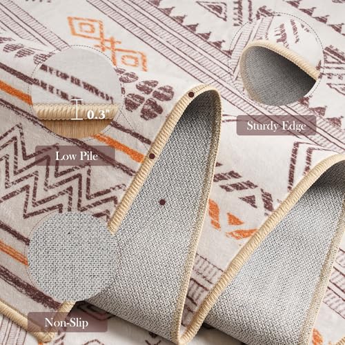 Tapete Boho Terrug Beige y Naranja 2x3 pies miniatura 6