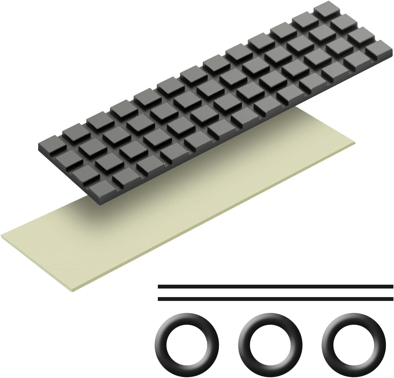 NVME M.2 Heatsink SSD Heatsink Graphite Covered Pure Copper Heatsink