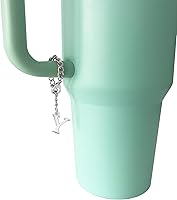 Vista 36 de Tovly 2PCS Letter Charm Accessories For Stanley Cup A-Z ID Initial Pendants Personalized Charms For Stanley Tumbler Handle
