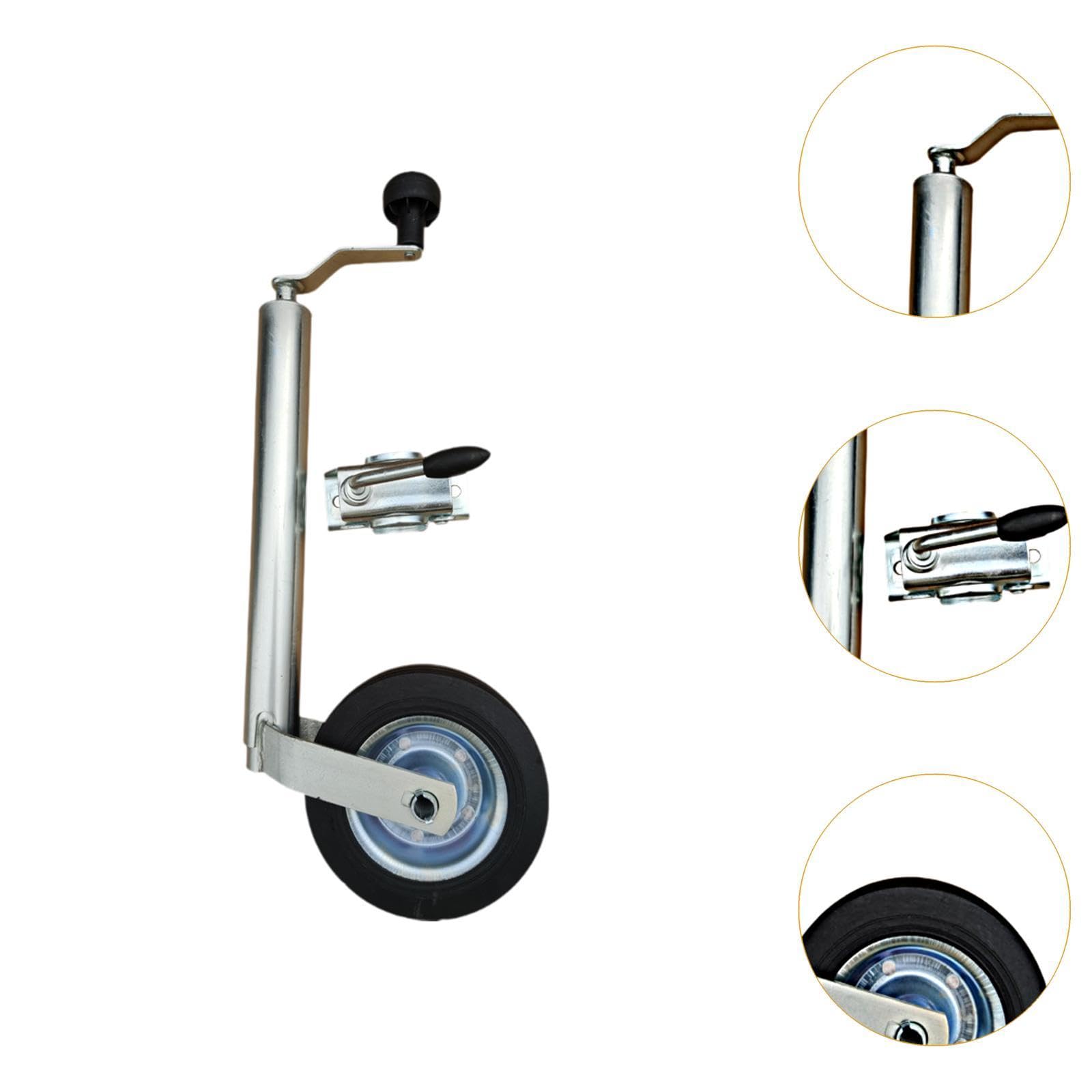 jojomis Jack Guidance Wheel Marine RV Trailer Jack 150kg Load Capacity 48mm Tube Diameter for ATV UTV Boat Trailers