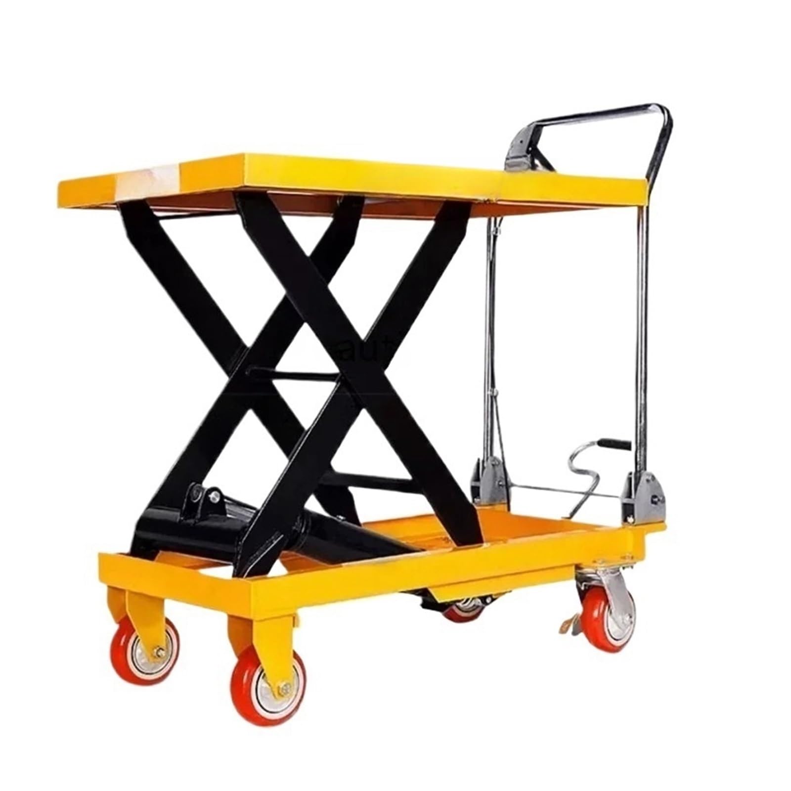 Tavolo elevatore a Forbice A38 Piattaforma elevatrice idraulica Manuale Carrello elevatore Mobile Elettrico con Piastra di Lavoro, T,T