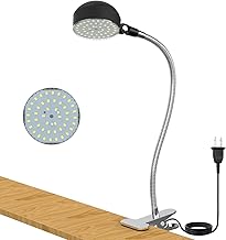 Led Machine Light,12W Clip Clamp Light, IP65 Water Proof Flexible Gooseneck Lamp 1200 Lumens for Lathe Milling, Drill Press, Industrial Lightingâ€¦