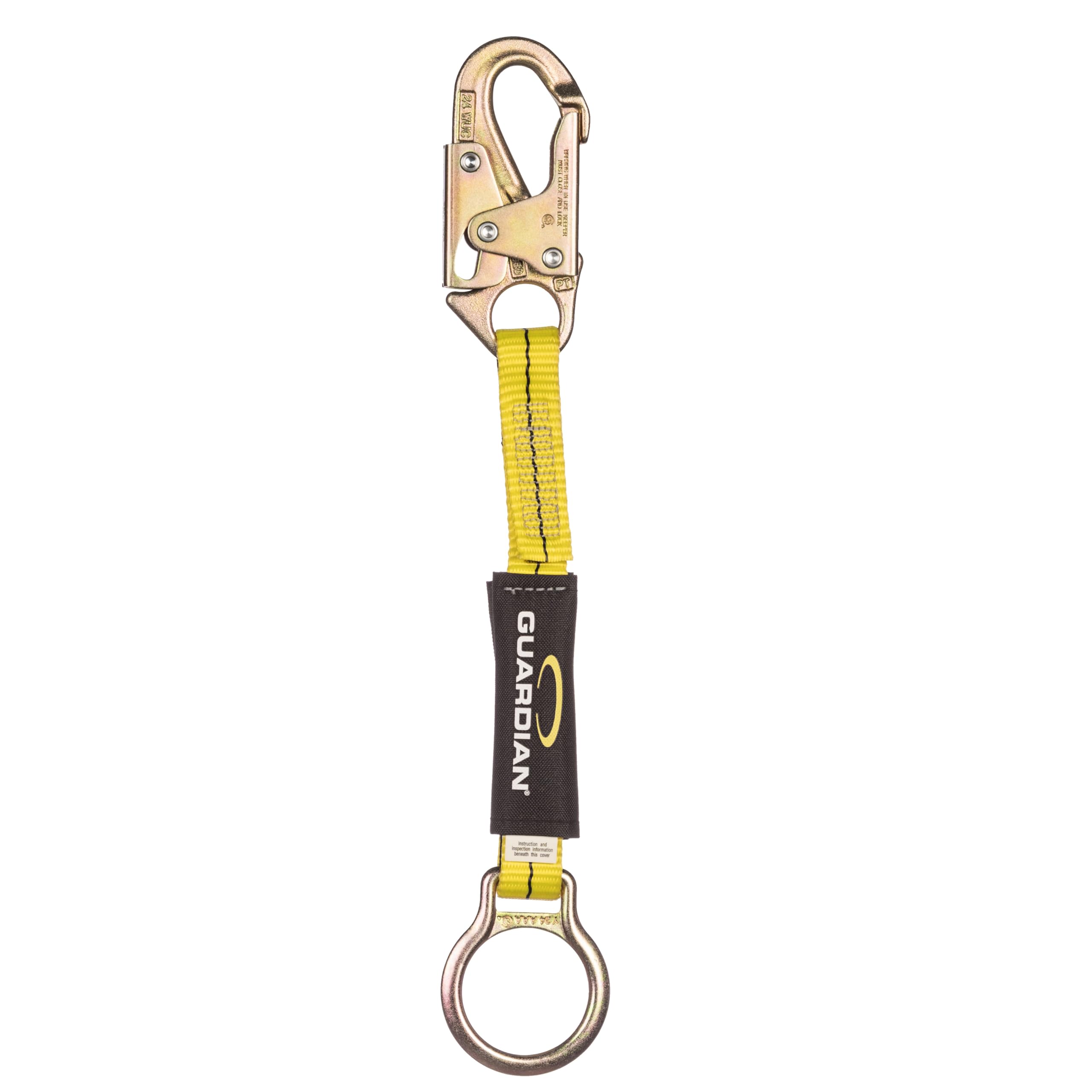 Guardian Fall Protection 01121 18-Inch Extension Lanyard with Snaphook End