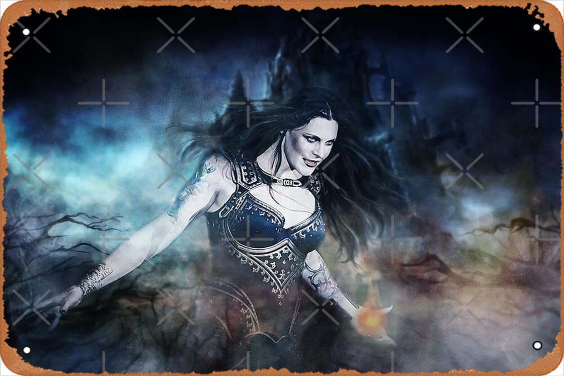 Yzixulet Floor Jansen Nightwish Poster Retro Metal Tin Vintage