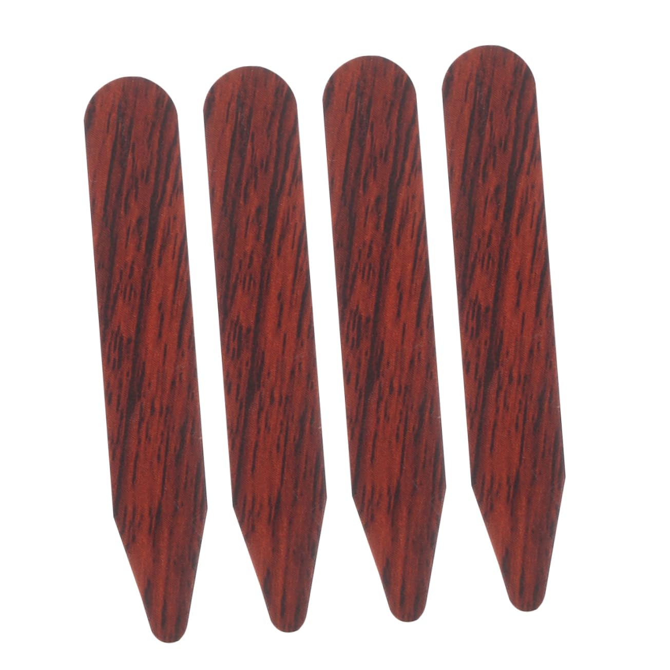 Holibanna Upgrade Your Dress Shirts Pcs Wooden Collar Stays Collar Support Tabs for Men
