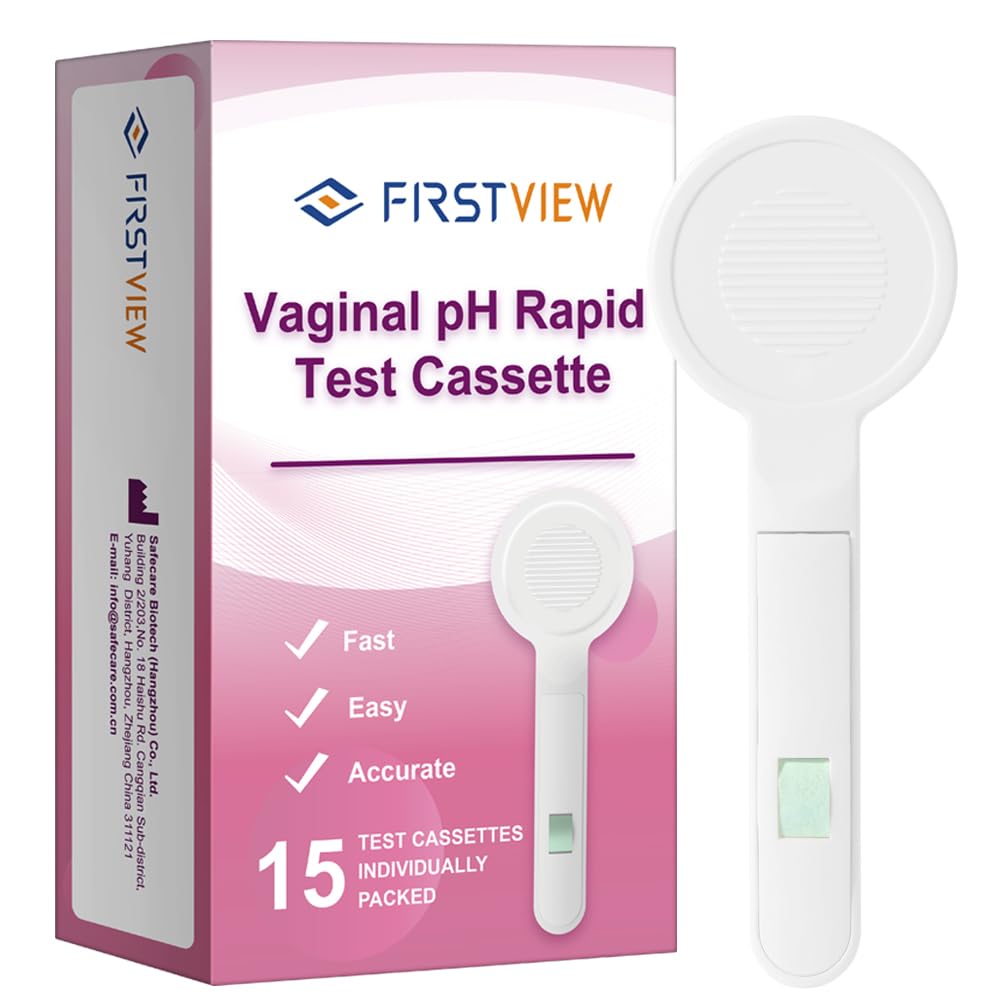 Vaginal pH Test Strips, Feminine Health Vaginal pH Test Strips Kits for Bacterial Vaginitis, Trichomonas Vaginitis, pH Balance for Women (15pcs)