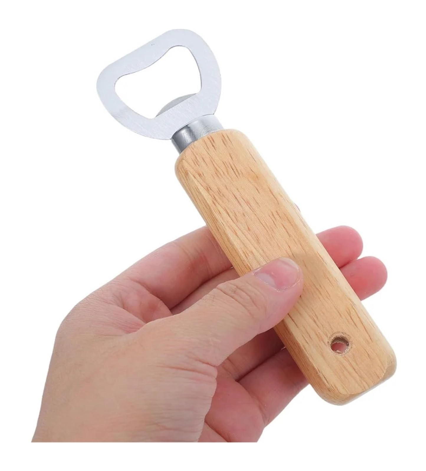 10/25/50/100-teiliges Edelstahl-Flaschenöffner-Set – Holzgriff, tragbar for Küche und Outdoor(100pcs Bottle opener)