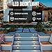 Yescom 10pc Deck Garden Mall Step Stair Landscape LED Lights Low Voltage IP65 Lamp w/Transformer