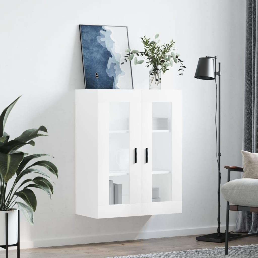 Armario de pared blanco 69,5 x 34 x 90 cm armario colgante con