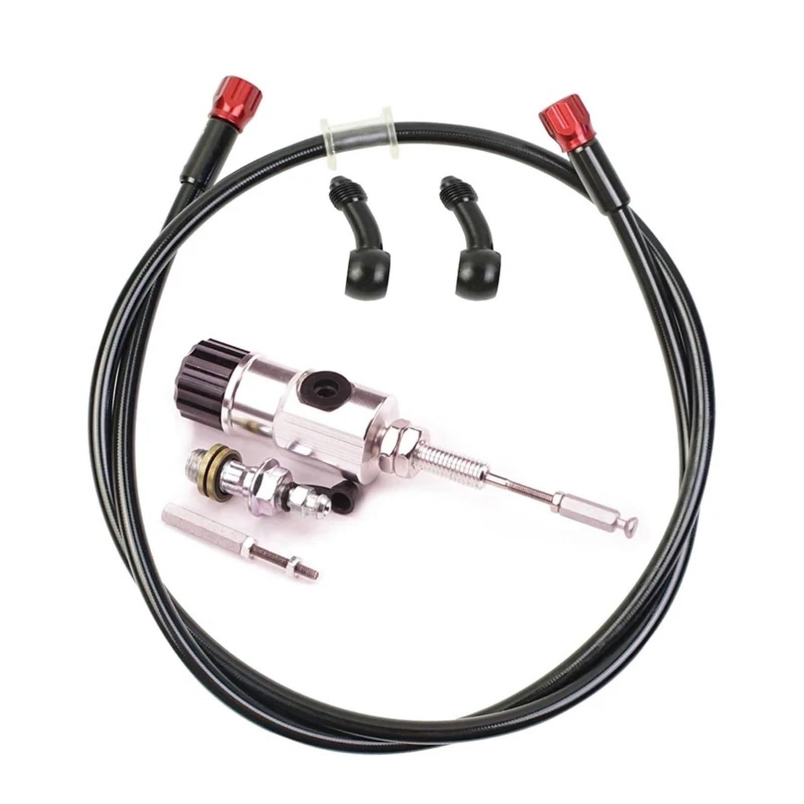 PMAGSYQ Forward Brake Pump Brake Pump Universal Motorcycle Hydraulic Clutch Lever Brake Master Cylinder Pumpfit Fit for Street Pit Bike Motocross Moped Dirt(Silver one Set)