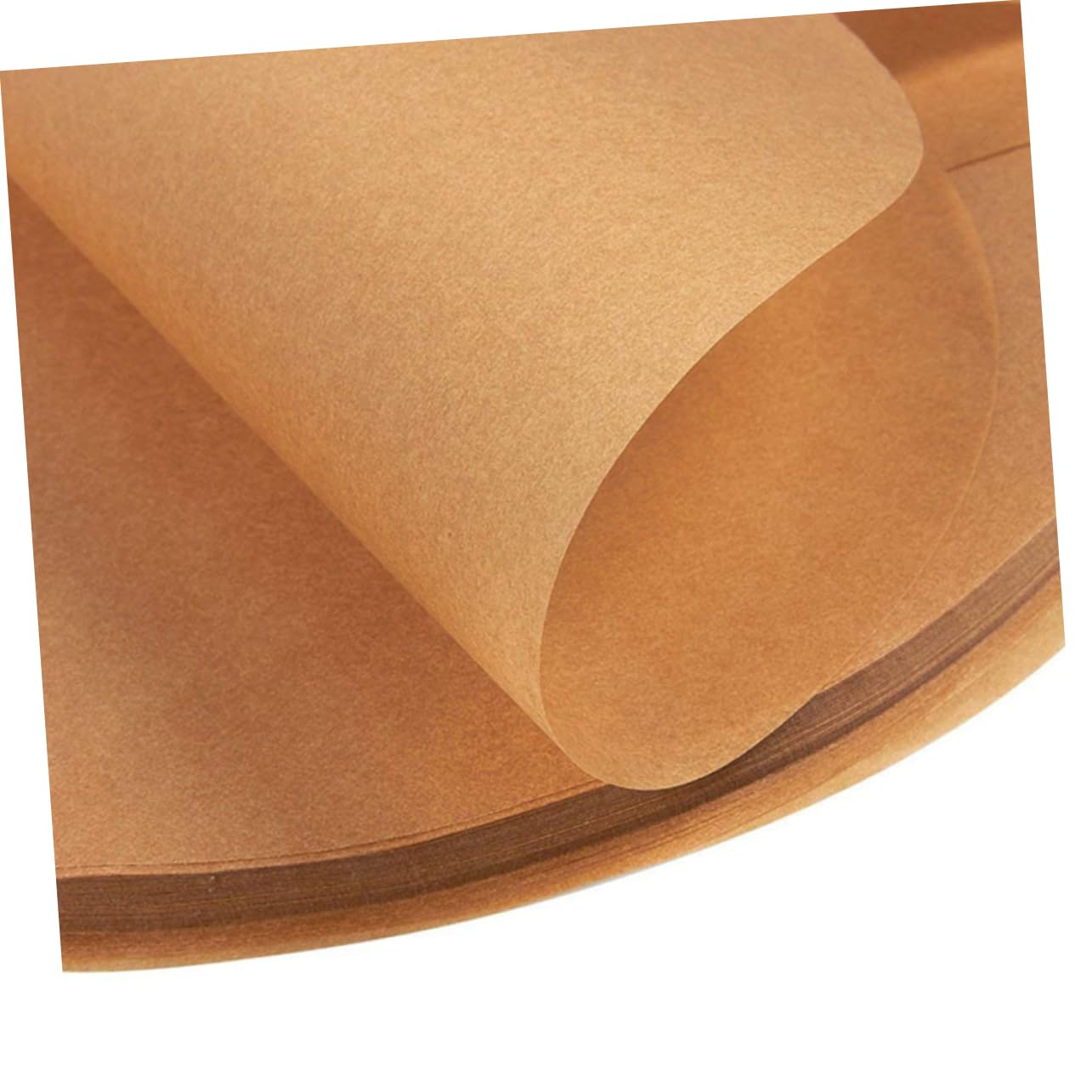 COLLBATH Lot de 200 Feuilles de Papier Sulfurisé Marron pour Pâtisserie, Résistant à Haute Température et Facile à Nettoyer, Cuisson de Desserts et Gâteaux