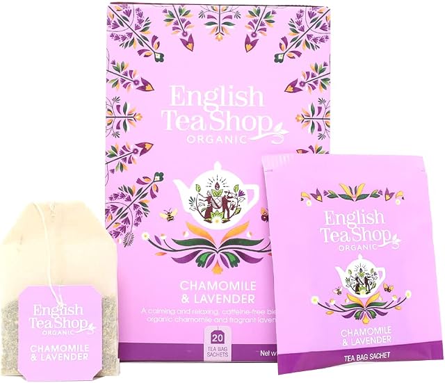 English Tea Shop Organic Chamomile & Lavender - 20 Tea Bag Sachets, 30 g BR394196
