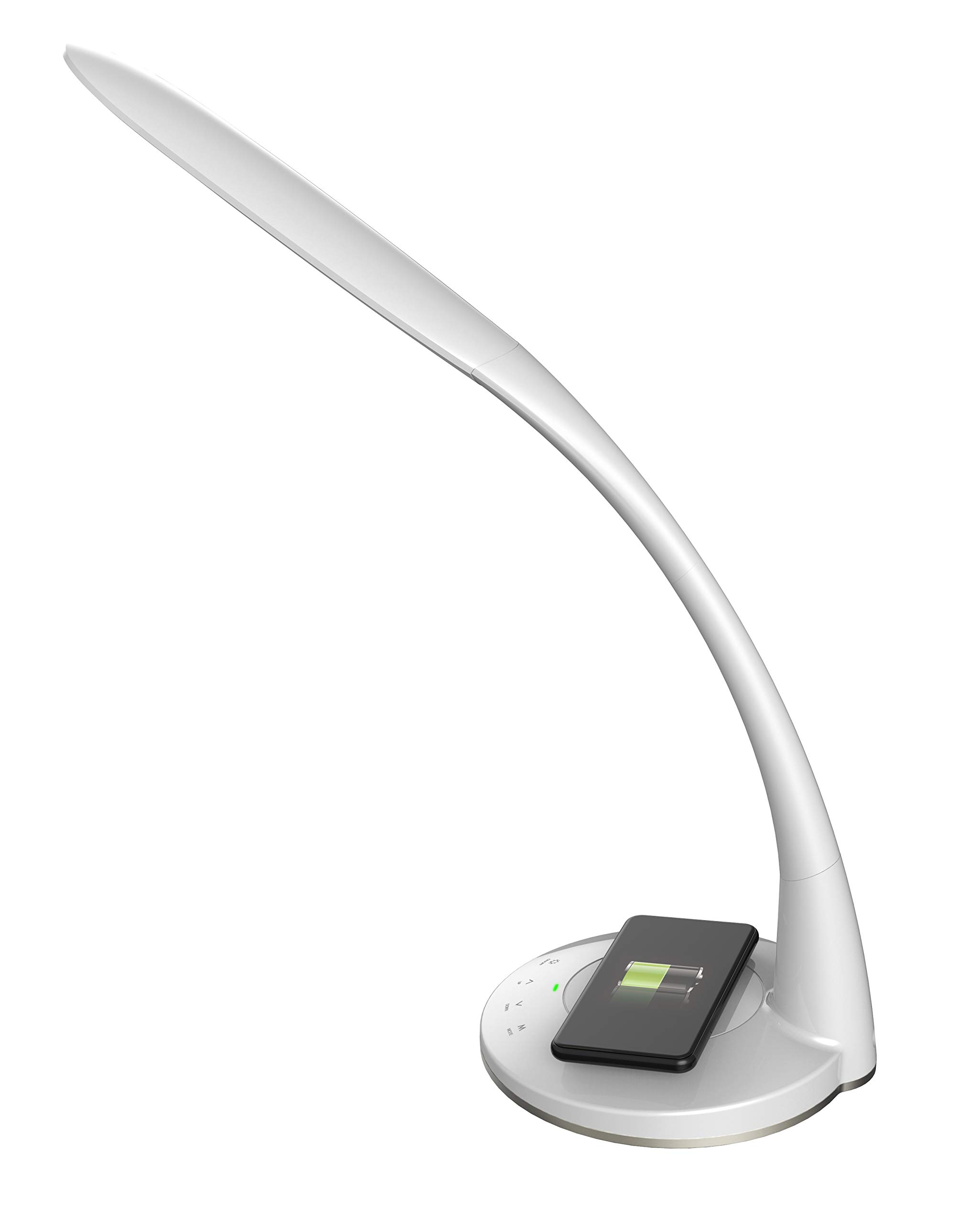 Lampa biurkowa z ładowarką indukcyjną