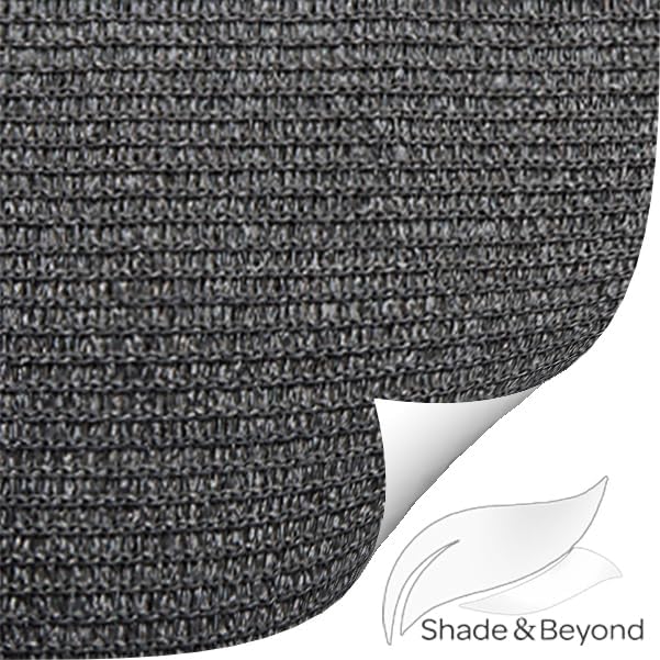 Vela de sombra con 98% protección UV toldo vela rectangular color gris 8