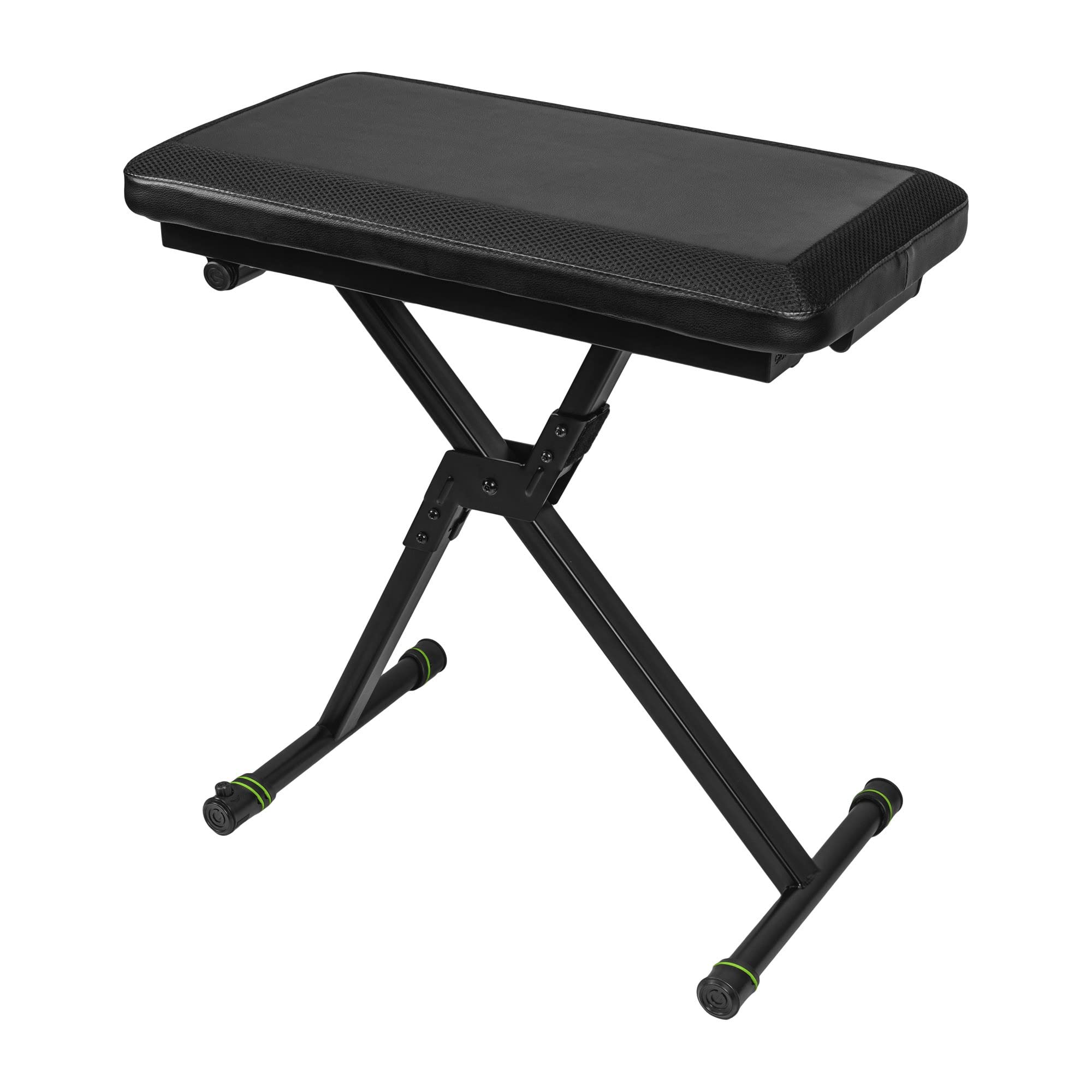 Gravity FK SEAT 1 - Klappbare Keyboardbank mit Höhenverstellung, Belastbarkeit bis 120 kg, schwarz