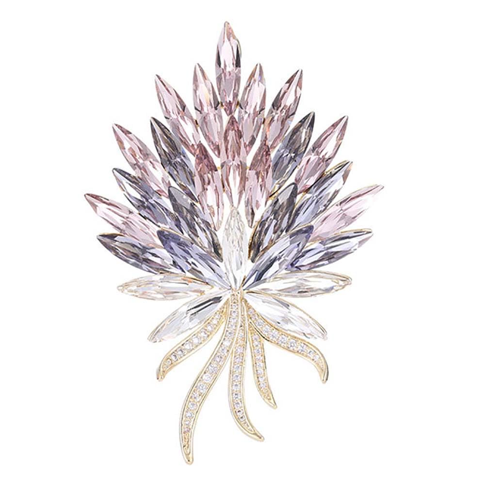 Broche de espiga de trigo para mujeres, hombres, broches de oreja de trigo de circón, sombrero, bolso, traje, alfiler de solapa, joyería, para bodas, cumpleaños, fiesta de bodas,