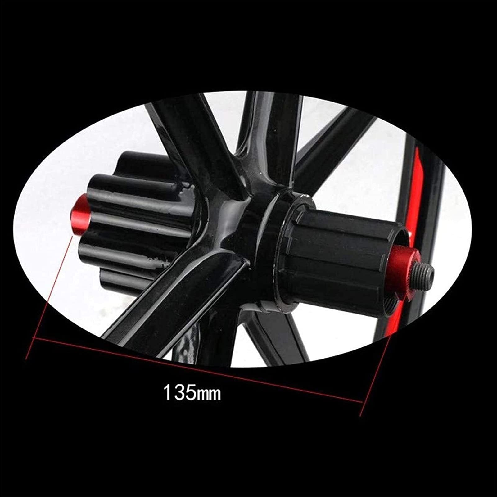 Set di ruote anteriori per bici da strada da 26 pollici, in lega di magnesio, a 5 razze a sgancio rapido, compatibili con freni a V, velocità 7/8/9/10