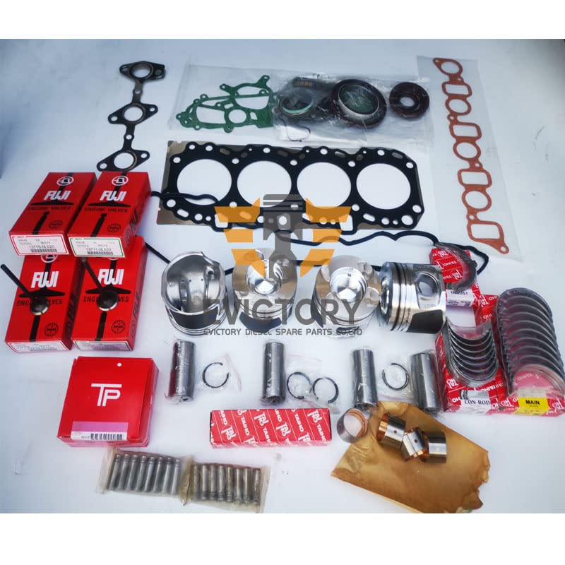Detailed view of Toyota 2KD-FTV 2KD engine rebuild kit components