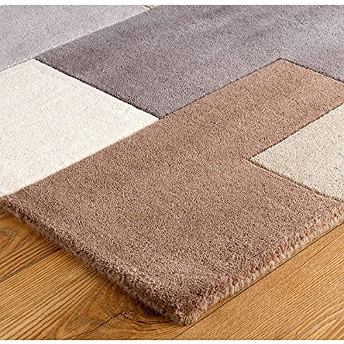 Image of Mordern Design Handmade Tufted Carpet Pure Woollen Export Quality Carpet for Living Room, Bedroom Hall [ Size 4 x 6, Color Multi B4 ]