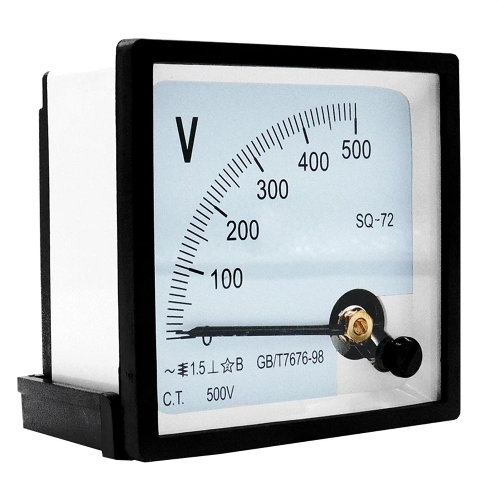 SQ72 AC 0-450V Voltímetro Analog 72x72mm Puntero(100V)