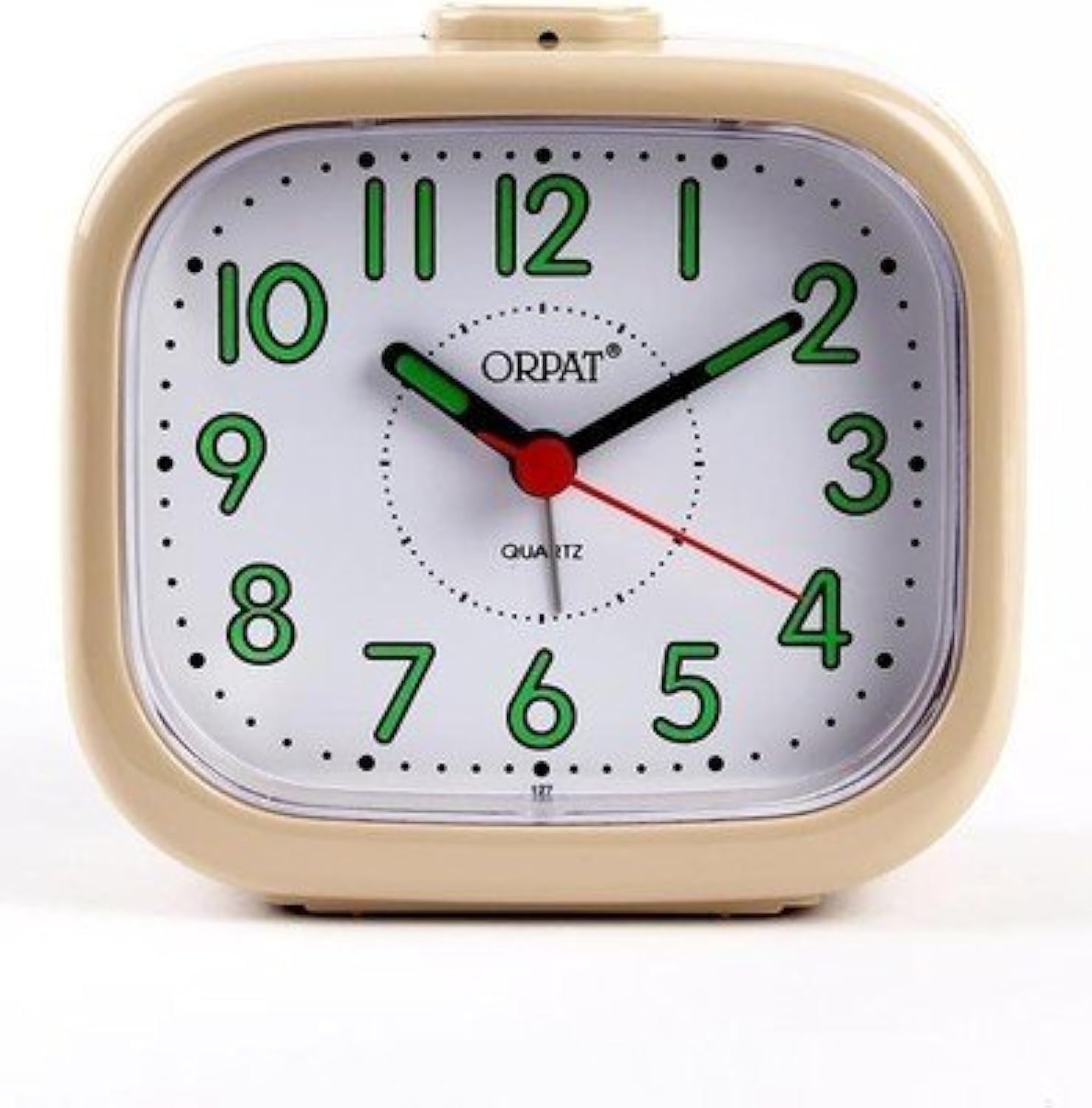 Orpat 127 Plastic Alarm Clock with Vintage Look (Golden)