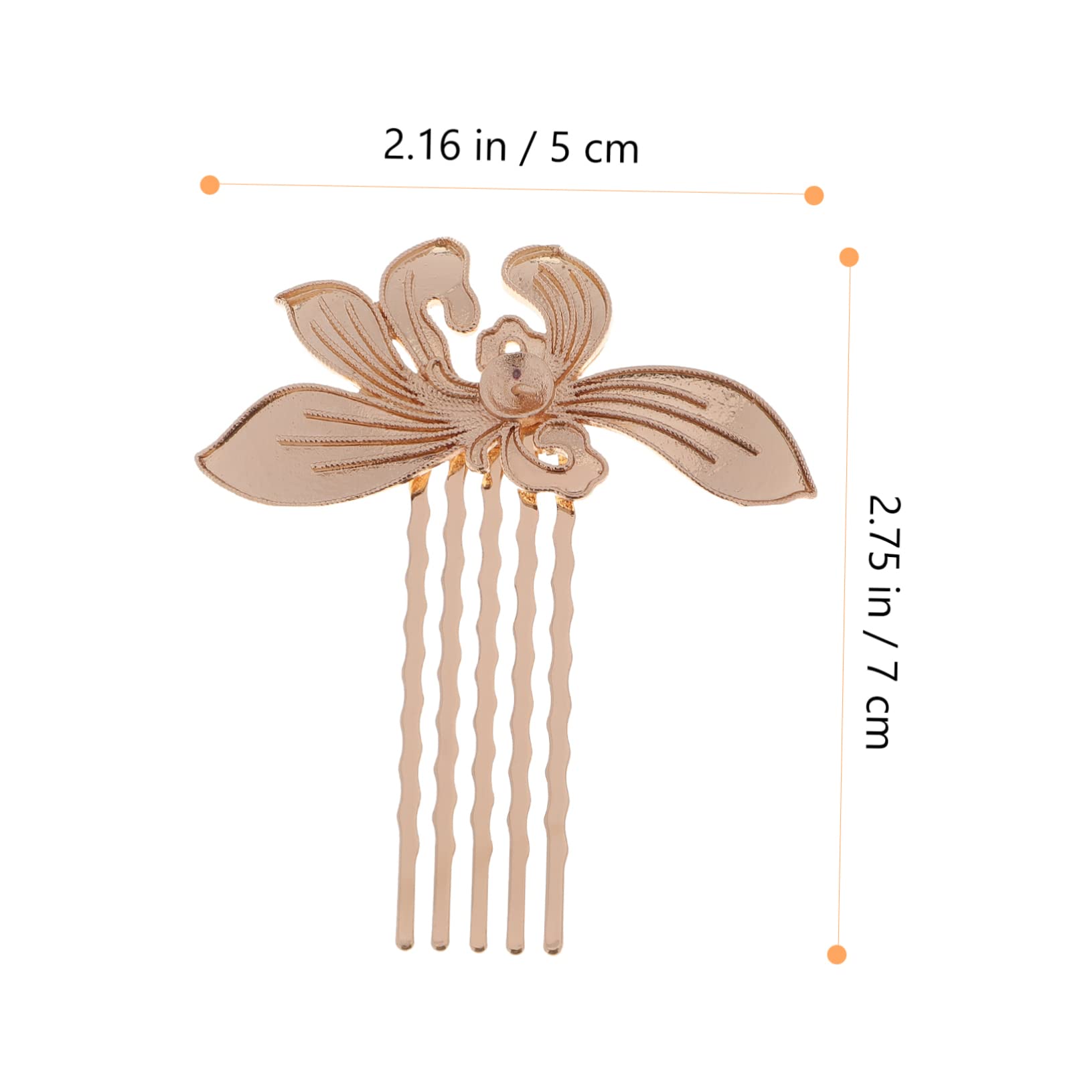 Beavorty 10 Piezas Peine Para El Pelo De Pinzas Para El Cabello De Flores Para Mujeres Pasadores De Pelo Para Mujer Palos De Pelo Retro Cobre Pensamientos Perder De Madera