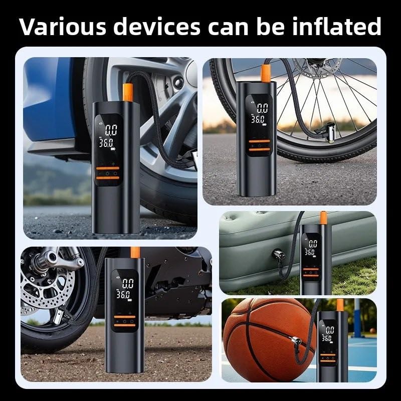 Compresores de aire portátiles con detección de neumáticos digital y carga inversa USB 5