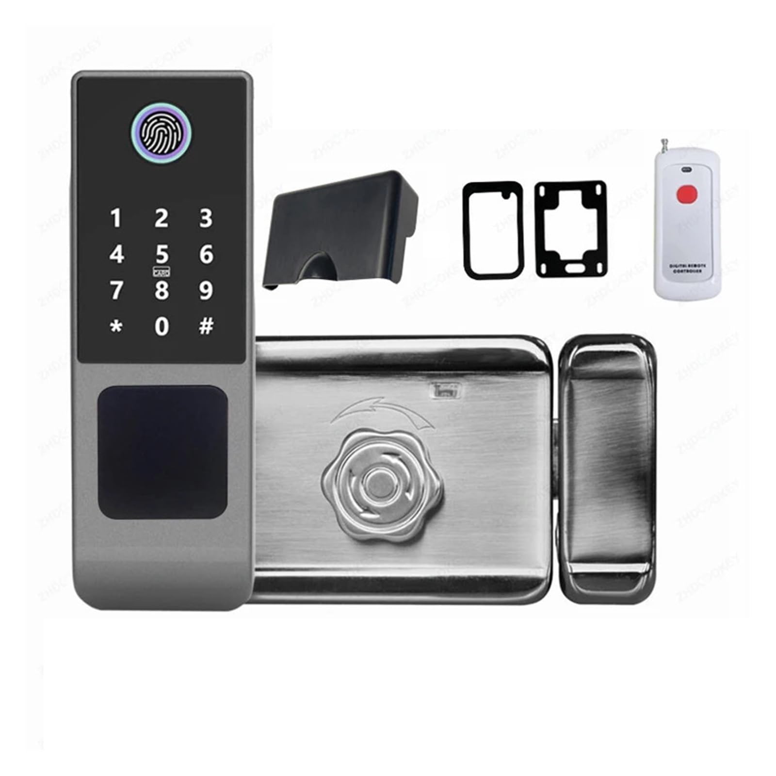 Cerradura Inteligente Tuya IP66, Resistente al Agua, WiFi, Doble Cerradura(No App(Remote))