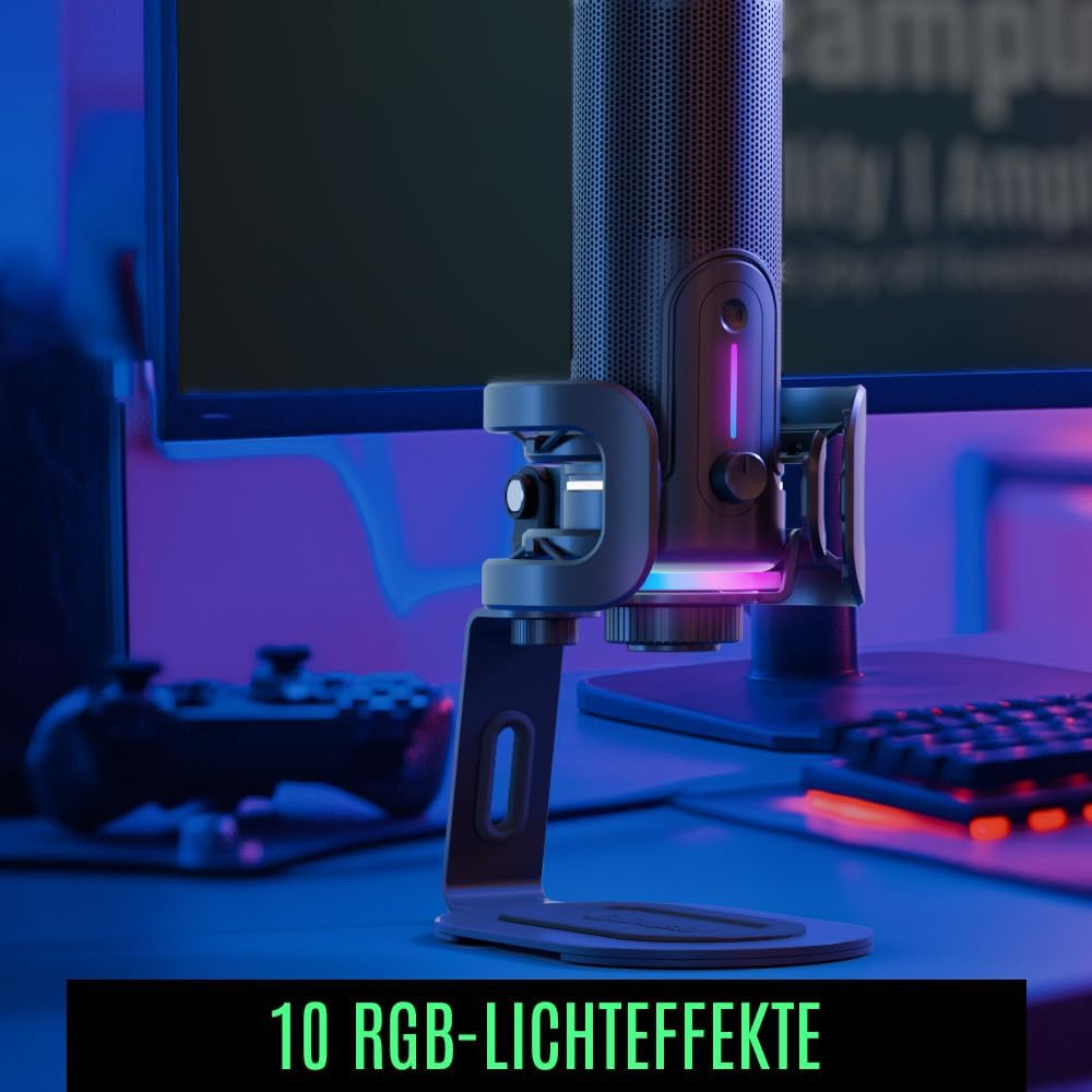 Streamplify MIC PRO USB-Mikrofon, RGB - schwarz