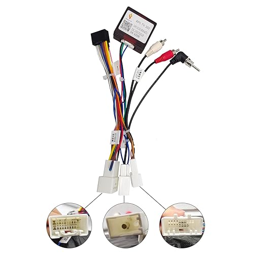 Miniatura 2 de Cable de arnés de radio estéreo de coche de 16 pines,Soporte para amplificador JBL de fábrica Toyota Prado,Adaptador de arnés de cable con Canbus