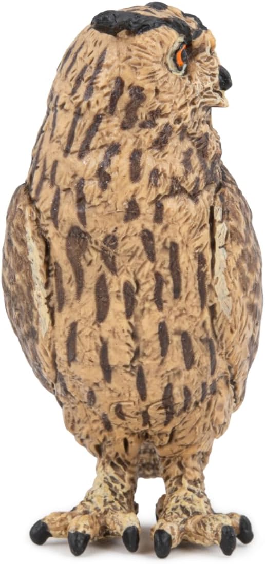 Papo - Realistic Eagle Owl Figure - Ages 3+ - Forest Animals Collection - Educational Play Nocturnal Birds - Gift Idea Toy for Girls and Boys