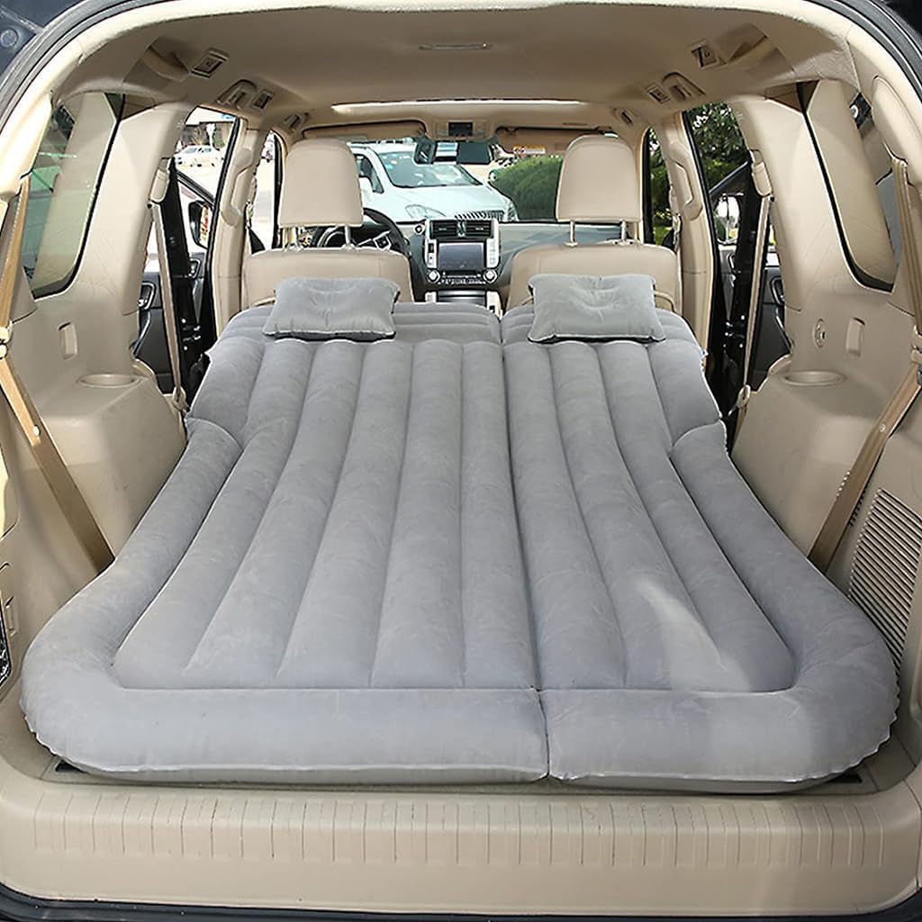 BCGFTSA Car Inflatable Air Mattress for Toyota iQ 2008-2015 Outdoor Travel Camping Sleeping Air Bed Car Mattress Back of Cars,E/Grey 02