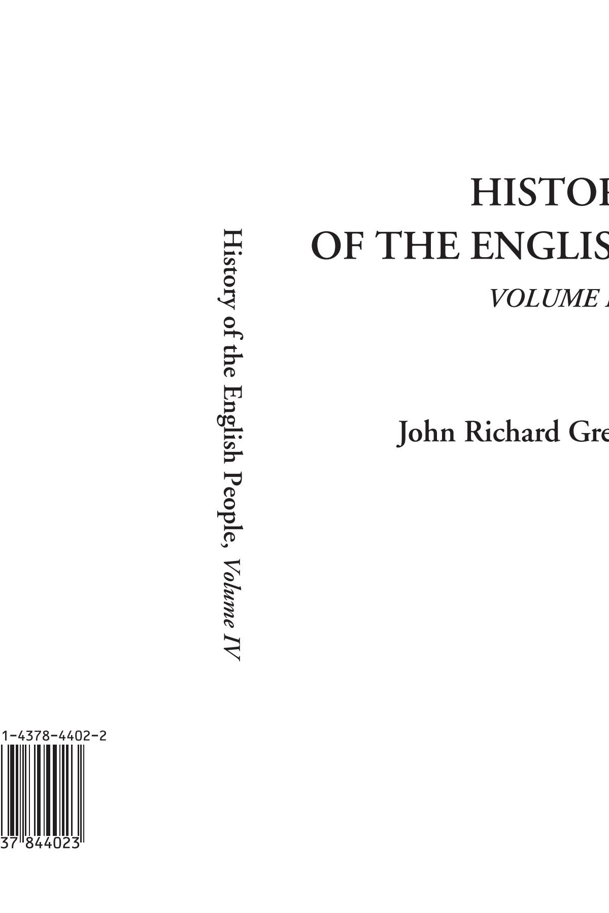History of the English People (Volume IV)