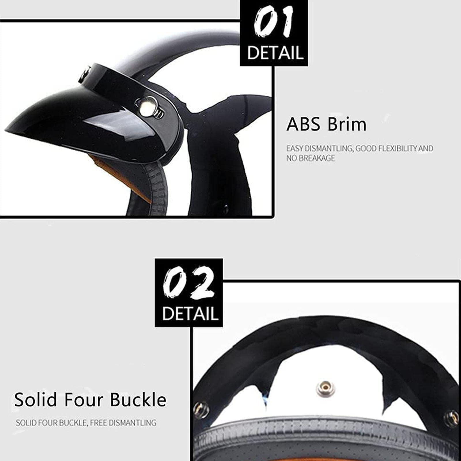Casco Retro De Medio Casco con Espejo, Casco Cromado Plateado, Cascos De Moto Eléctricos 3/4, Cascos De Moto De Cara Abierta, Casco Unisex para Adultos con Espejo De Burbuja, Casco De Ciclom