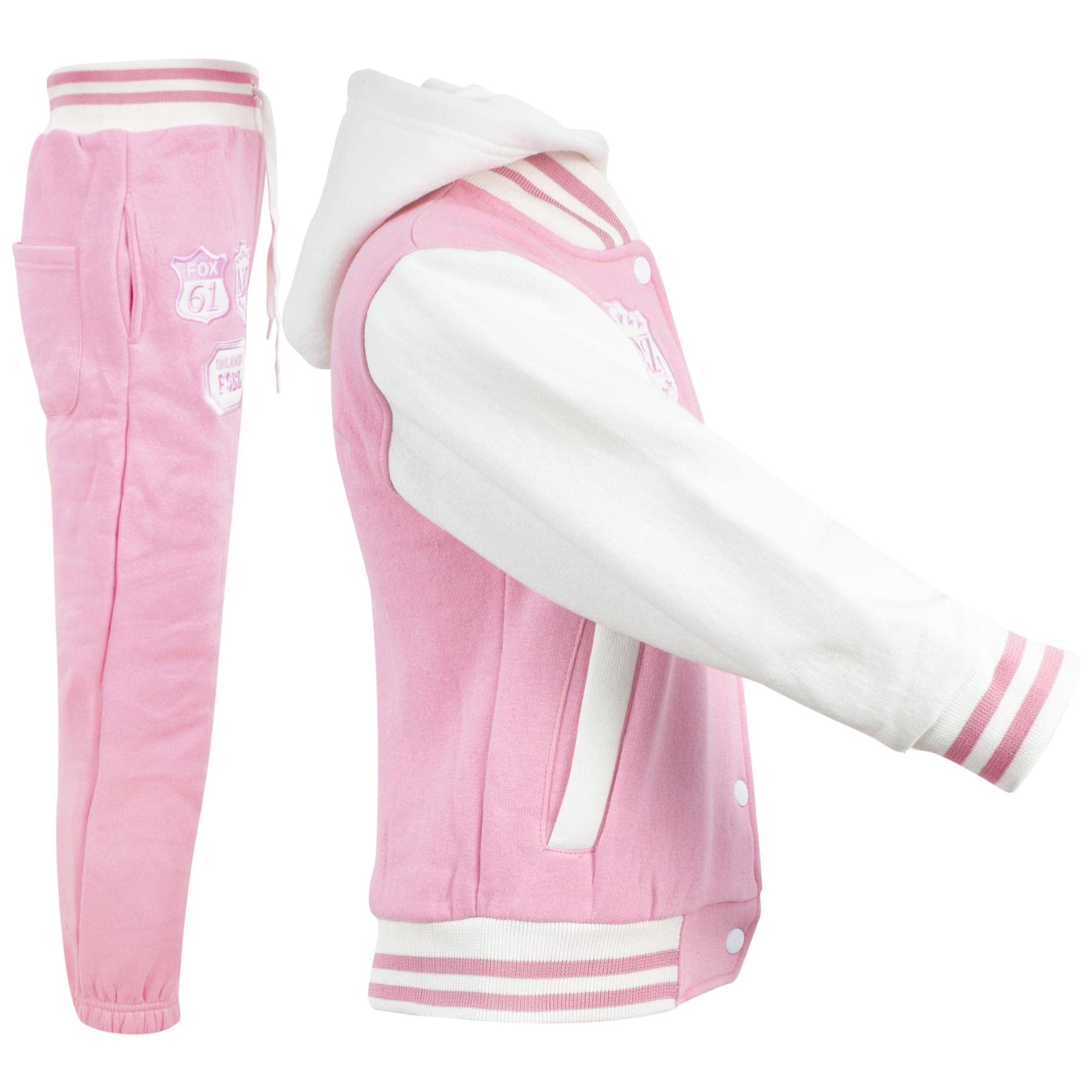 A2Z 4 Kids® Unisexs Enfants Filles Garçons Encapuchonné Baseball Survêtement Sweat À Capuche Bottom Set Joggers Âge 2 3 4 5 6 7 8 9 10 11 12 13 Ans