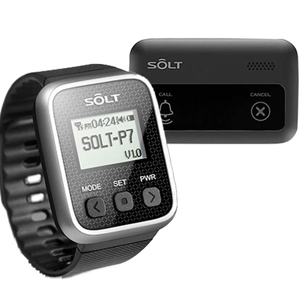 Amazon | SOLT 飲食店 工場 呼び出しベル・旧型 腕時計受信機＋角型