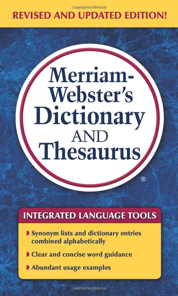 Merriam-Webster's Dictionary and Thesaurus, Mass-Market Paperback