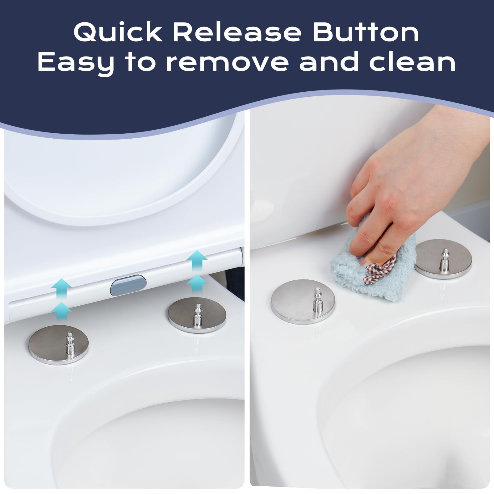 COPERCHIO WC IN marmo coperchio bagno sedile WC abbassamento automatico coperchio lavabo* EUR 28