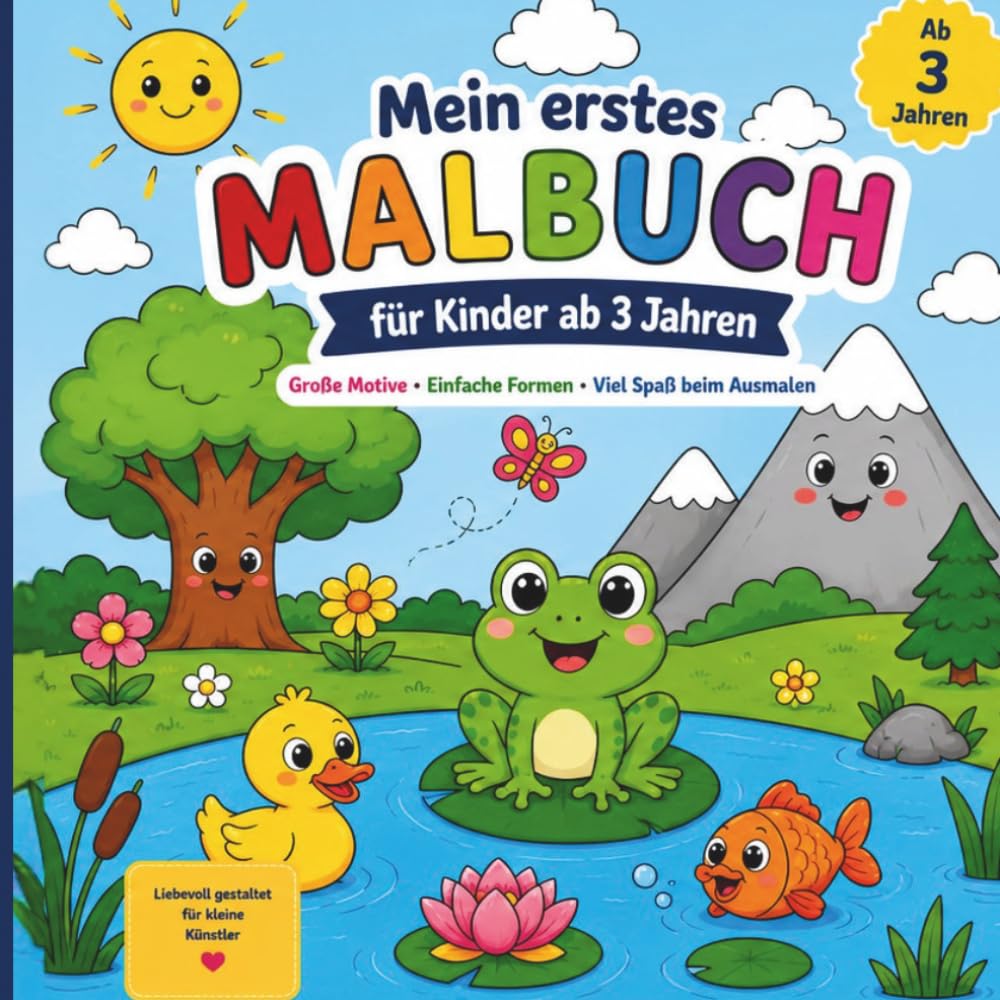 Mein erstes Malbuch für Kinder ab 3 Jahren