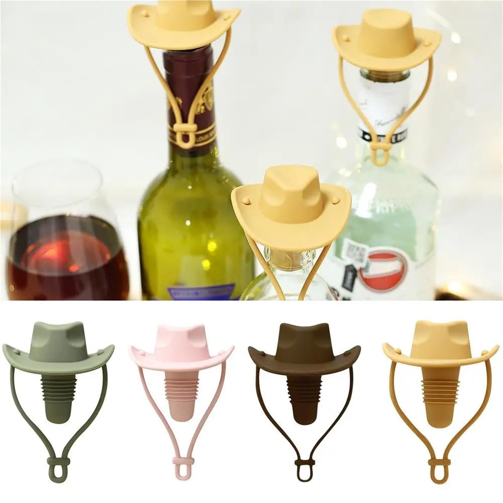 Tappi for Bottiglia di Vino da 4 Pezzi per Bottiglia