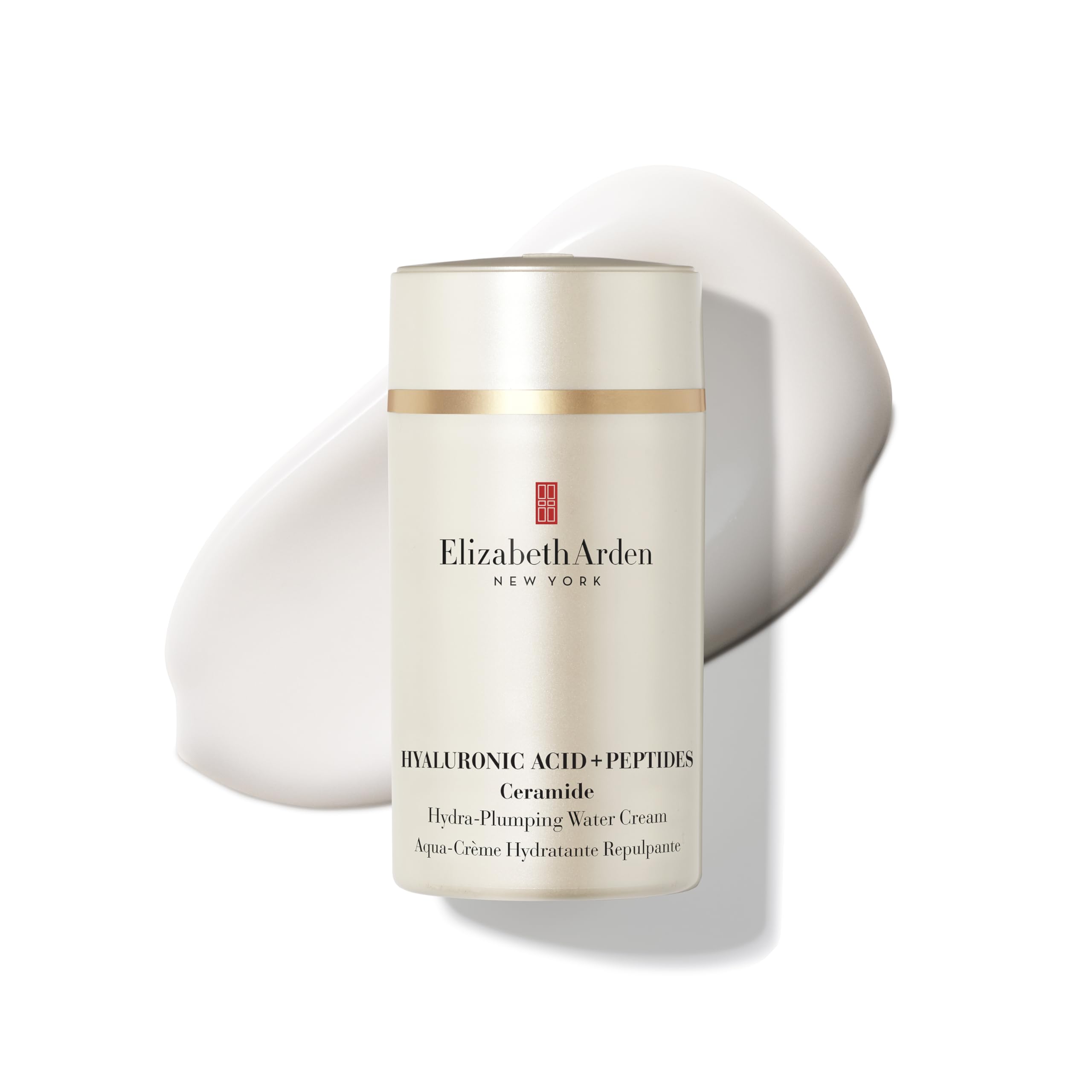 Elizabeth Arden - Crème Hydratante à l'Acide Hyaluronique + Peptides et Céramides, Pour une Peau Plus Rebondie, Plus Ferme et Eclatante, Skincare Léger, Pour tous Types de Peau