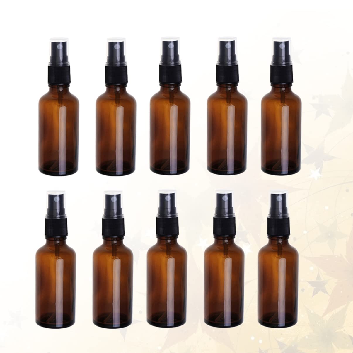 FOMIYES 20stücke Glas-sprühflaschen Leere Reise-sprühfläschchen mit Drucksprayfunktion Auslaufsicher und Bruchfest für Ätherische Öle und Kosmetik