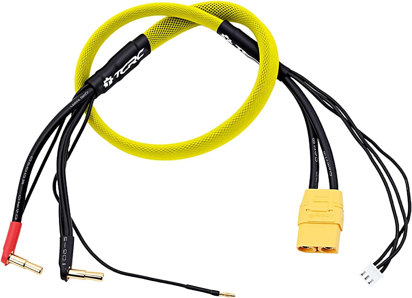 1pc 600mm 2S XT90 Lipo Battery Charging/Balance Cable Leads with 4mm/5mm Bullet Connector