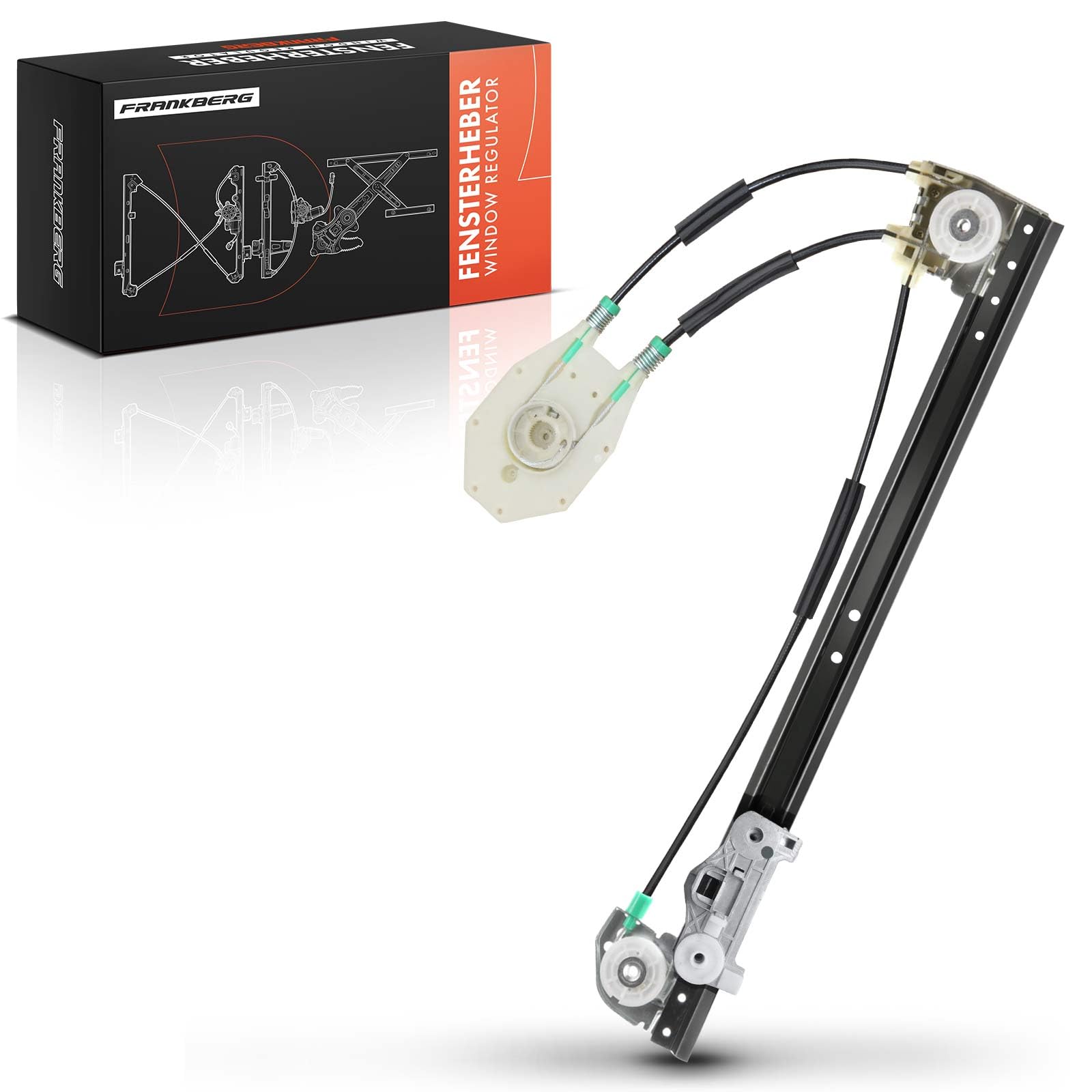 Frankberg Window Regulator Without Motor Rear Left Compatible with 5 Series E39 520 523 525 528 530 535 540 All Engines 4/5-Türer 1995-1998 51358159835