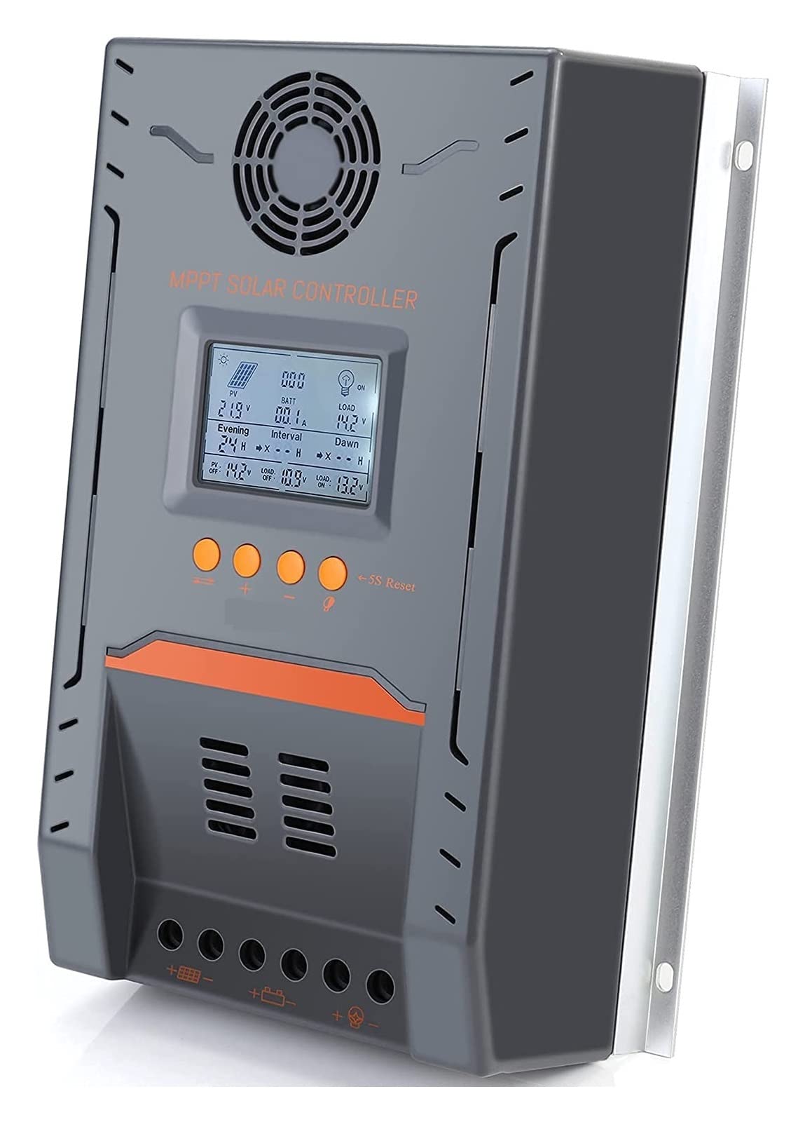 Regulator Słoneczny Kontroler ładowarki słonecznej MPPT 100A 12V 24V automatyczne ładowanie akumulatora Max 100V wejście panelu słonecznego z podświetlanym kontrolerem LCD(100A)