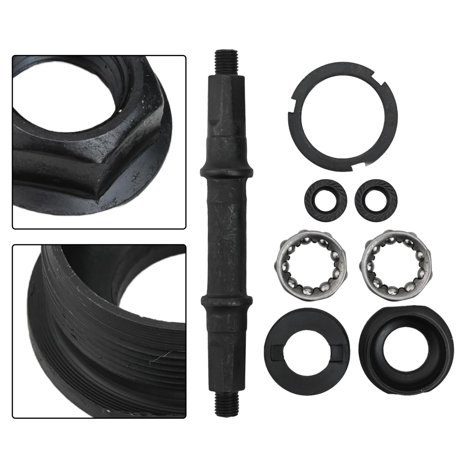 Kit asse movimento centrale per bicicletta, migliore esperienza di ciclismo, kit asse movimento centrale della bicicletta con design a foro quadrato